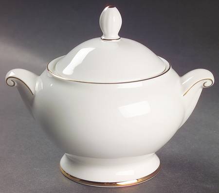 Cameo Gold Sugar Bowl & Lid
