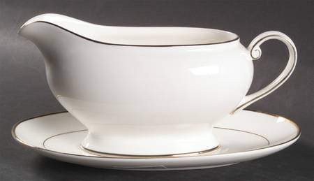 Cameo Gold Gravy Boat & Underplate