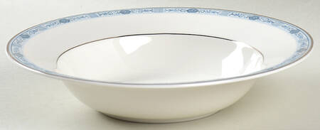 Blue Serenade Rim Soup Bowl