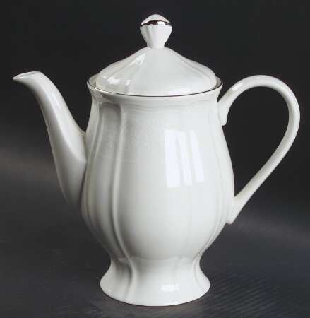 Floral Moire Coffee Pot & Lid