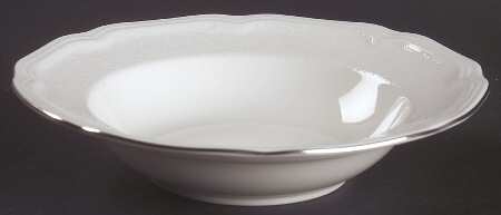 Floral Moire Rim Fruit/Dessert (Sauce) Bowl