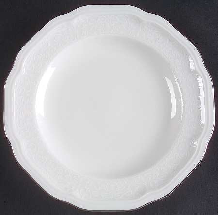 Floral Moire Bread & Butter Plate