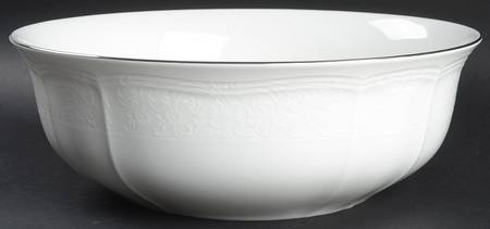 Floral Moire 10" Large Salad Serving Bowl