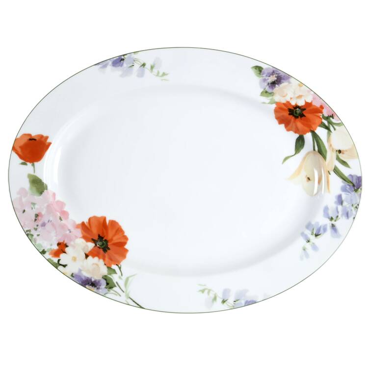 Floribunda 15" Oval Serving Platter