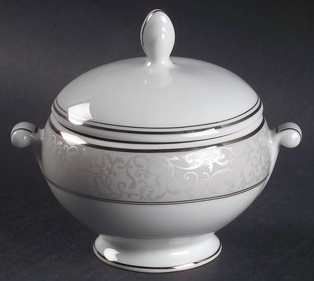 Parchment (Thailand) Sugar Bowl & Lid