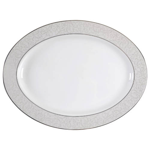 Parchment (Thailand) 15" Oval Serving Platter