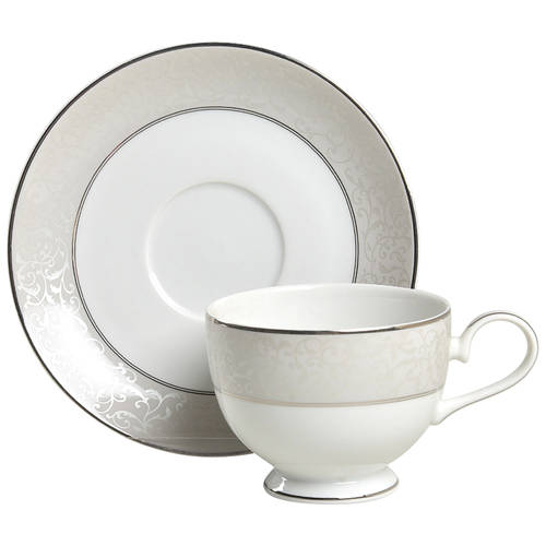 Parchment (Thailand) Footed Cup & Saucer Set