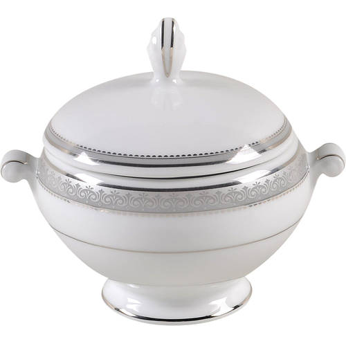 Platinum Crown Sugar Bowl & Lid