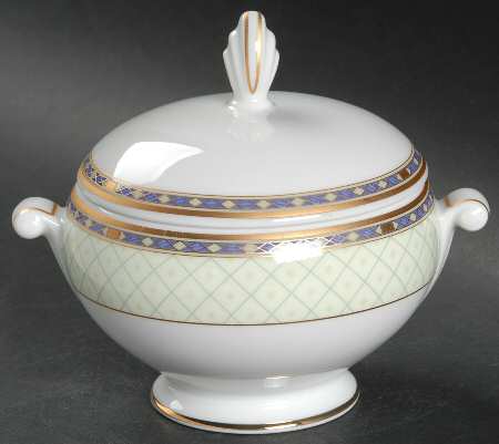 Roman Jewel Sugar Bowl & Lid
