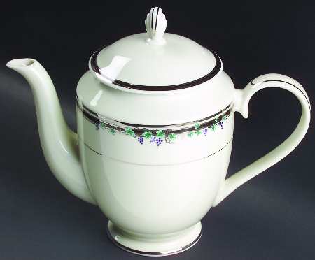 Sonoma Platinum Coffee Pot & Lid