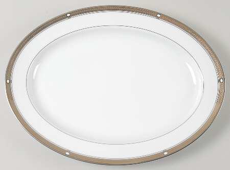 Pearl Ridge 15" Oval Serving Platter