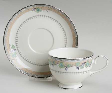 Beaujolias Footed Cup & Saucer Set