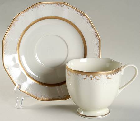Victorian Era Footed Cup & Saucer Set