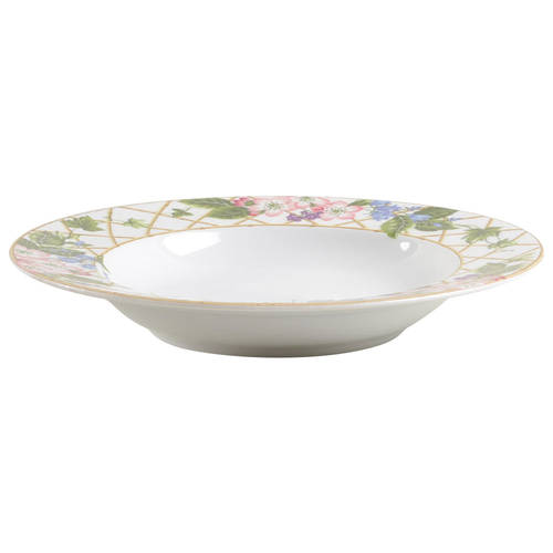 Floral Brocade Large Rim Soup Bowl
