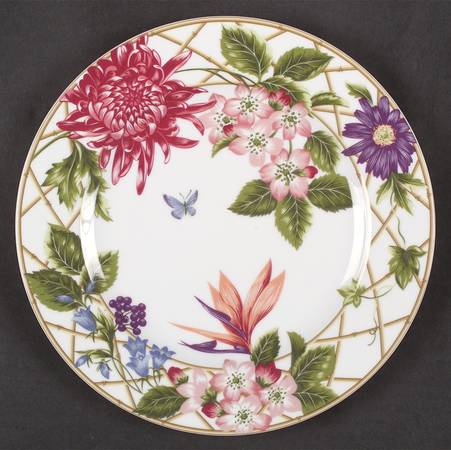 Floral Brocade Salad Plate