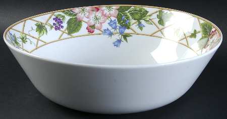 Floral Brocade 9" Round Vegetable Bowl