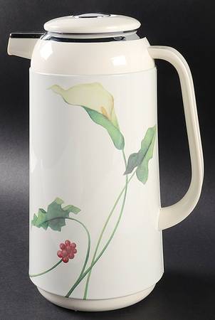 Classic Calla Plastic Thermos/Carafe & Lid