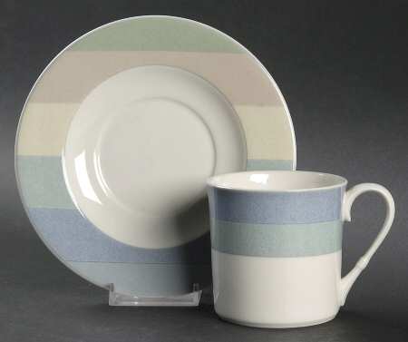 Pastel Parade Flat Cup & Saucer Set