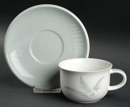 Fern Forest Flat Cup & Saucer Set