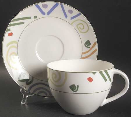 Graffiti Breakfast Cup & Saucer Set