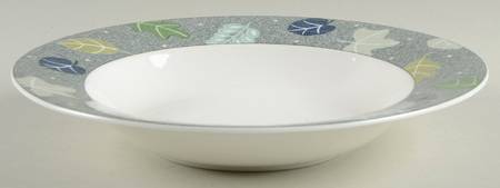 Leaf Poetry Large Rim Soup Bowl