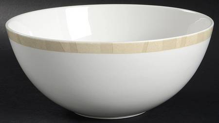 Nouveau Beige 9" Round Vegetable Bowl