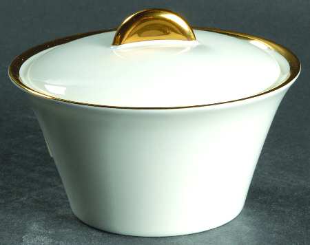 Deco Gold Sugar Bowl & Lid
