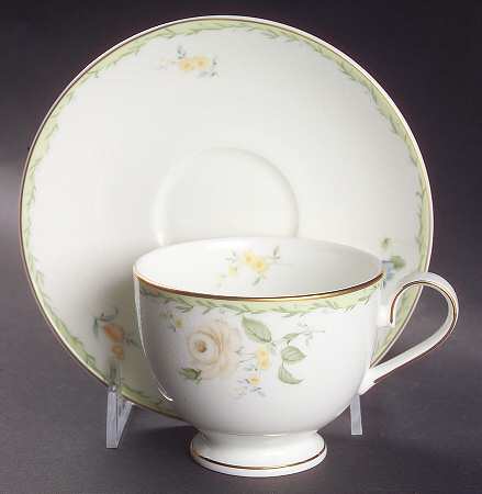 First Kiss Footed Cup & Saucer Set