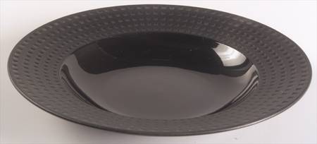 Ebony Contrast Large Rim Soup Bowl