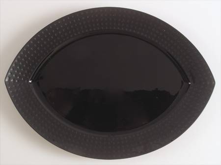 Ebony Contrast 15" Oval Serving Platter