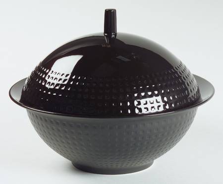Ebony Contrast 2 Qt Round Covered Casserole