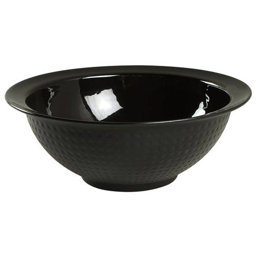 Ebony Contrast 9" Round Vegetable Bowl