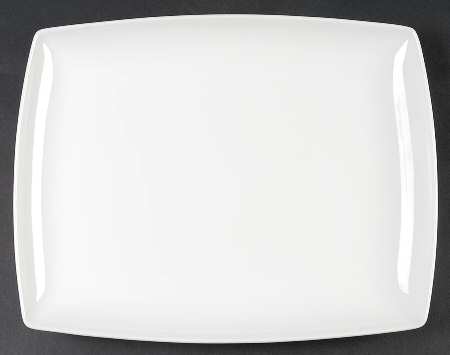 Elegance White 13" Rectangular Serving Platter