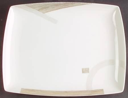 Modern Art 13" Rectangular Serving Platter