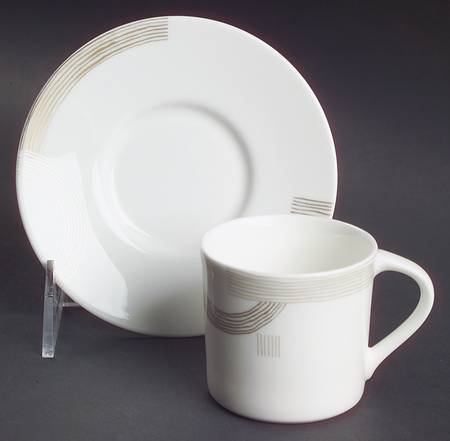 Modern Art Espresso Cup and Saucer Set