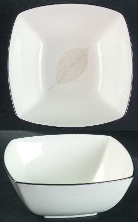 Silver Leaves Individual Salad Bowl