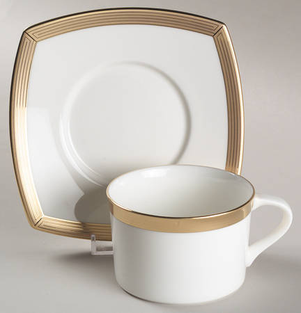 Millennium Gold Flat Cup & Saucer Set