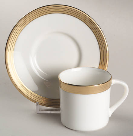 Millennium Gold Espresso Cup and Saucer Set