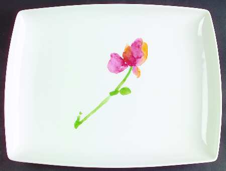 Mixed Bouquet 13" Rectangular Serving Platter by Mikasa