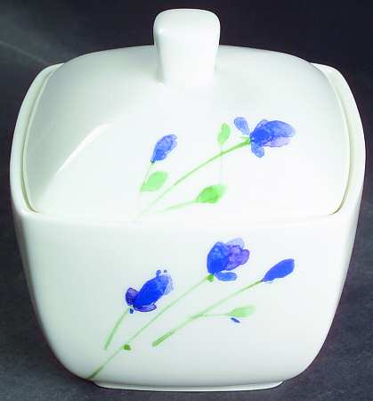 Mixed Bouquet Sugar Bowl & Lid