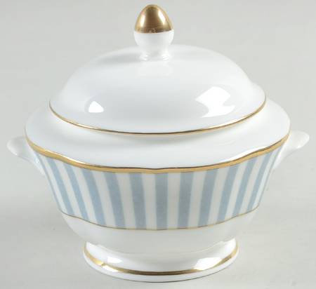 Fashion Blue Sugar Bowl & Lid