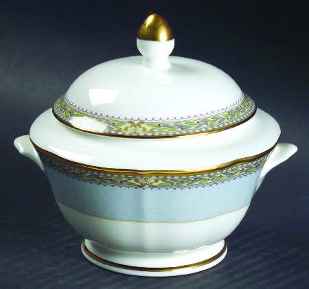 Deville Blue Sugar Bowl & Lid