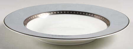 Avante Silver Rim Soup Bowl by Mikasa
