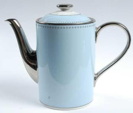 Carolina Blue Coffee Pot & Lid by Marc Blackwell