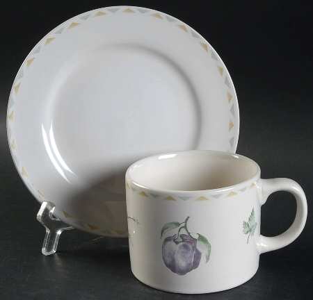 Chef's Basket Flat Cup & Saucer Set
