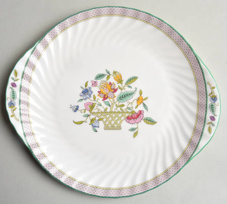 Haddon Hall Trellis Handled Cake Plate
