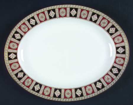 Alhambra 13" Oval Serving Platter by Minton