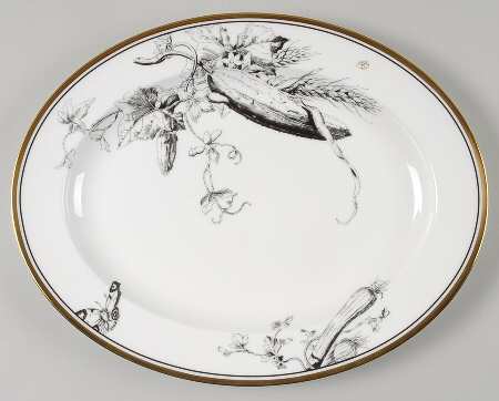 Rosenborg 13" Oval Serving Platter by Minton