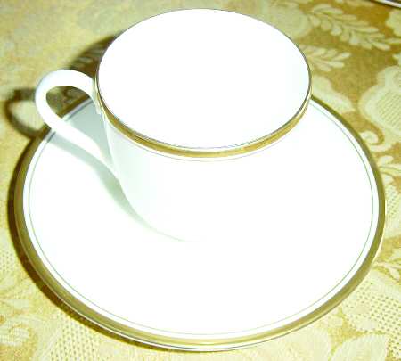 Dorchester Gold Flat Cup & Saucer Set