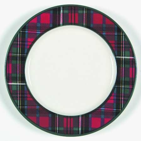 O'Tannenbaum Plaid Salad Plate